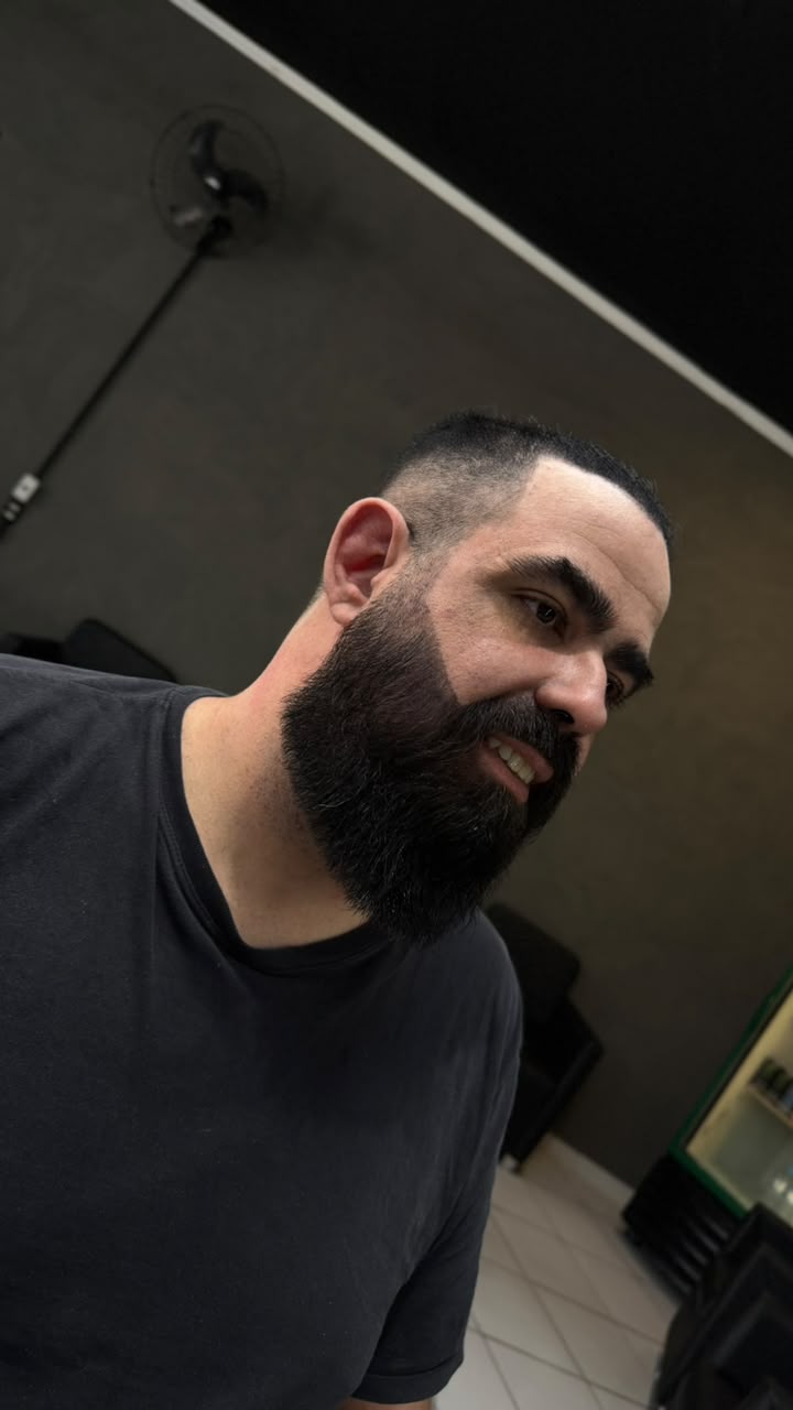 Corte realizado na Barbearia Gustta Cortes