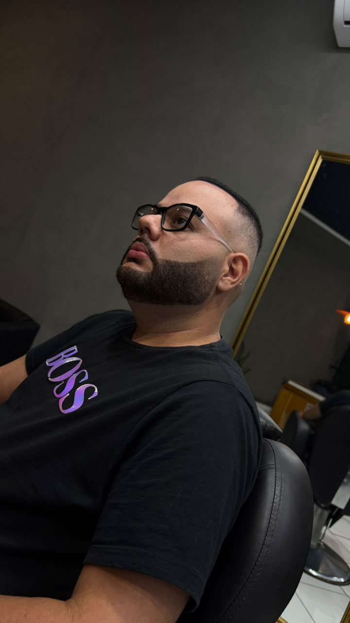 Corte realizado na Barbearia Gustta Cortes