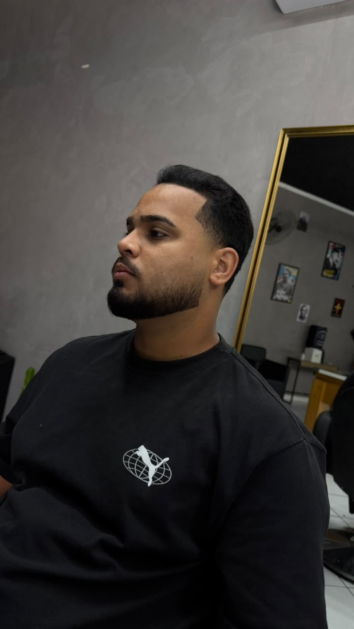 Corte realizado na Barbearia Gustta Cortes