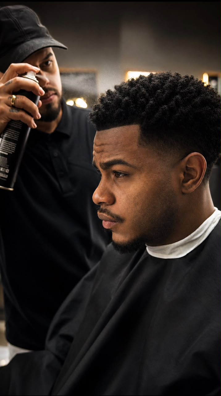 Corte realizado na Barbearia Gustta Cortes